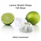 Preview: The Original Lemon Stretch Wraps - Zitronenserviertuch, weiß mit Gummiband, 100 St
