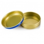 Preview: Kaviardose - gold/blau, ohne Gummi, für 80g Kaviar, 100% Chef, 1 St