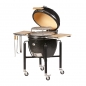 Preview: Monolith - Grill LE CHEF, black, Keramikkohlegrill + Seitenablage+ Zubehör, 1 St