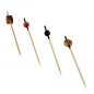 Preview: Stickpack I - 4 verschiedene Holz-Spieße mit Zierenden, je 100, 9cm lang, 400 St