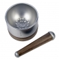 Preview: Mörser Vulcano - Ingo Holland Edition, Edelstahl/Walnuss, ø 9,2cm, 7,2cm hoch, 1 St