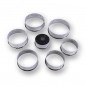 Preview: Blechausstecher Set, rund, gerippt, ø 2,2 -11cm, 3cm hoch, 14 tlg.