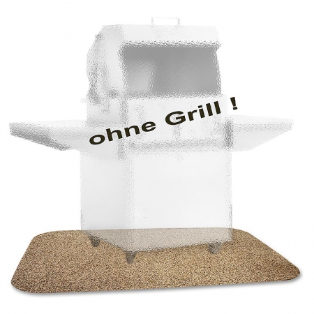 Preview: BBQ PRO Teppich, Grillunterlage f. Balkon u. Terrassen, Beige 150x100cm, 1 St