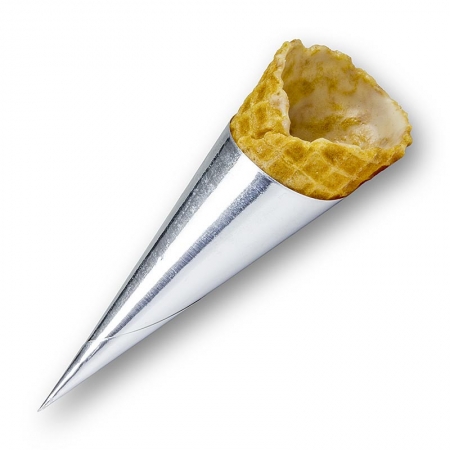 Preview: Waffelhörnchen Tomate, gecoated, Ø30x80mm h, 498g, 83 St