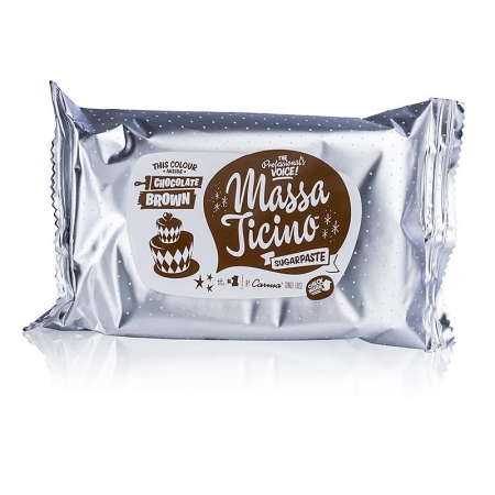 Massa Ticino - Tortengarniermasse, Chocolate Brown, Vegan, AZO-Frei, 250g