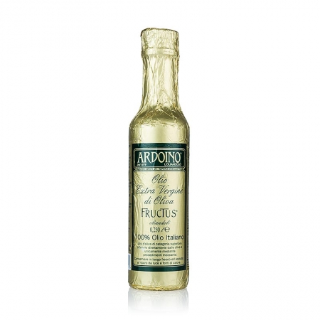 Ardoino "Fructus", Olivenöl Extra Vergine, ungefiltert, in Goldfolie, 250 ml
