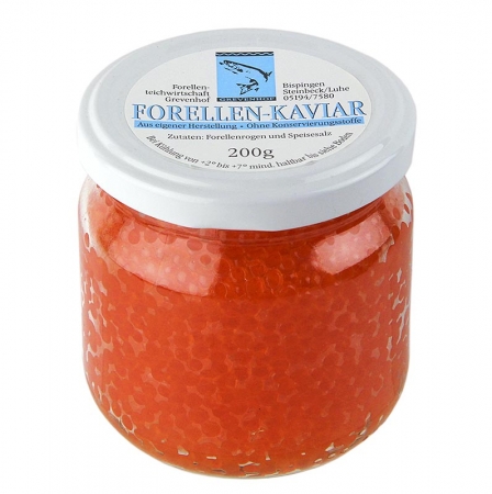 Forellen-Kaviar, gold-orange, 200g