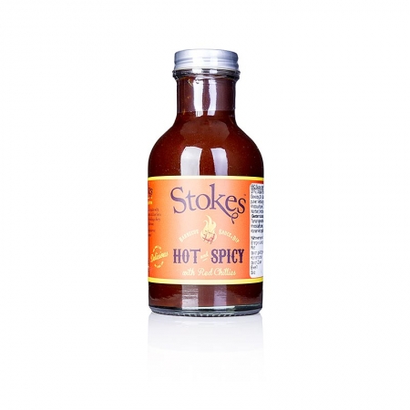 Stokes BBQ Sauce, Hot & Spicy, mit Chilli, 250 ml