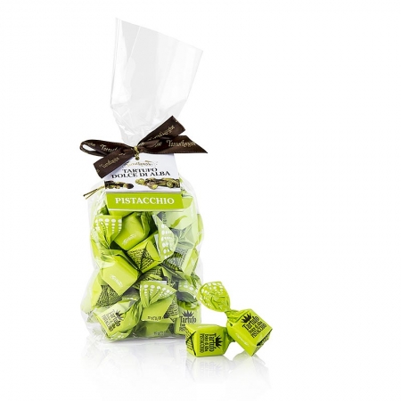 Mini Trüffelpralinen - Dolce d´Alba, mit Pistazien, ca. 7g, hellgrün, 200g