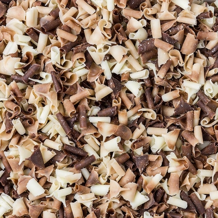 Blüte Duo, weiße und Vollmilch-Schokolade, 2,5 kg