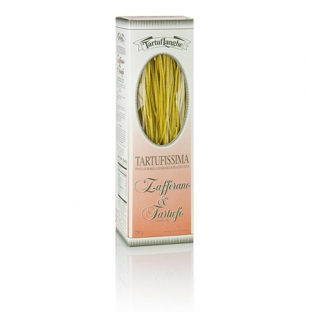 Trüffel-Nudeln, Safran, mit 3% Sommertrüffel, Tartuflanghe, 250g