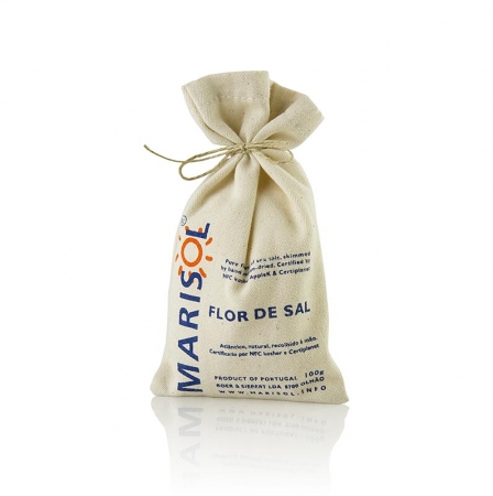 Flor de Sal - Die Salzblume, Marisol®, CERTIPLANET-,Kosher-zert.,vegan, 100g