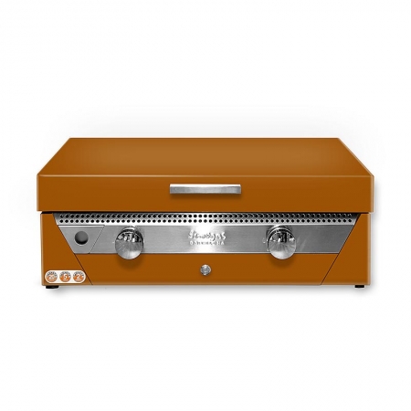 Preview: Plancha Bräter Gas, Rainbow Orange, Garfläche 71x41cm, 6,6KW, 1 St