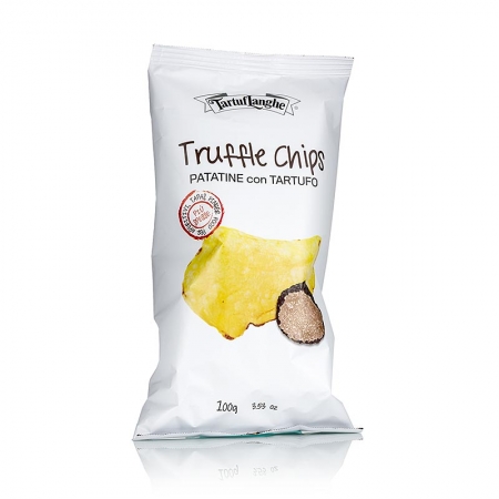 TARTUFLANGHE Trüffel-Chips, Kartoffelchips m. Sommertrüffel (tuber aestivum), 100g