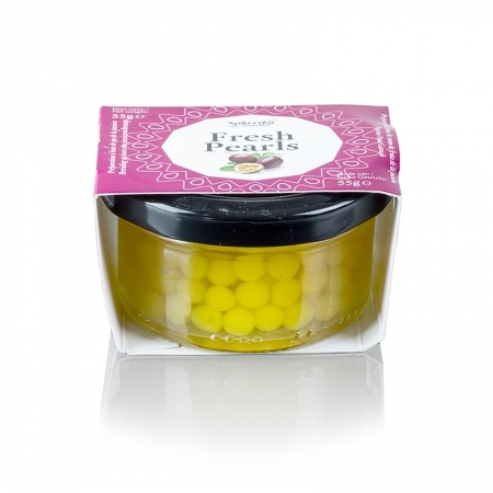 Fruchtkaviar "Passions/Maracuja", Perlgröße 6-8 mm, Sphären, 55g