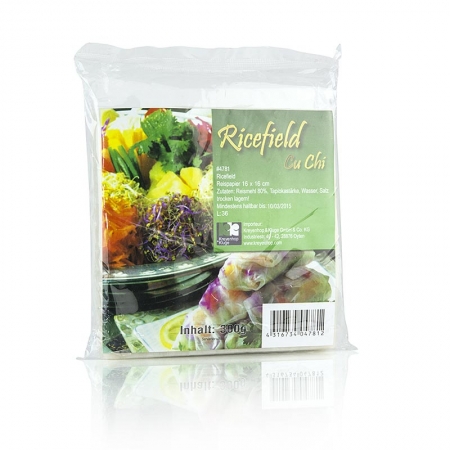 Reispapier, quadratisch, 16x16cm, 300g, 40 Blatt