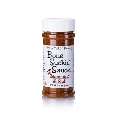 Bone Suckin´ Seasoning & Rub´ Hot, BBQ Gewürzzubereitung, scharf, Ford´s Food, 164g