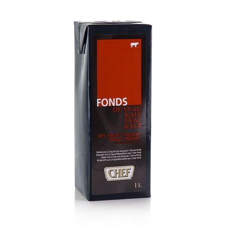 CHEF Premium - Kalbsfond, flüssig, küchenfertig, 1 l