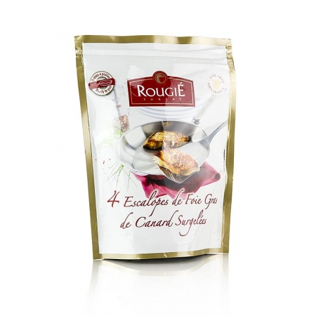 Entenstopfleber, 4 kleine Scheiben à ca. 35g, Rougié, TK, 140g