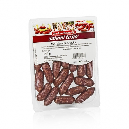 Mini Salamis, kleine pikante Würstchen, ca. 20-24 Stück, 150g