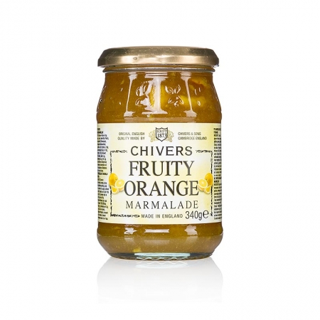 Orangen Marmelade - mit grob geschnittener Orangenschale, fruchtig, Chivers, 340g