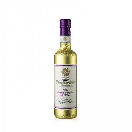 Venturino Olivenöl Extra Vergine, 100% Taggiasca Oliven, Goldfolie, 500 ml