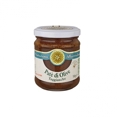 Oliven-Paste, schwarz, aus Taggiasca-Oliven, Venturino, 180g
