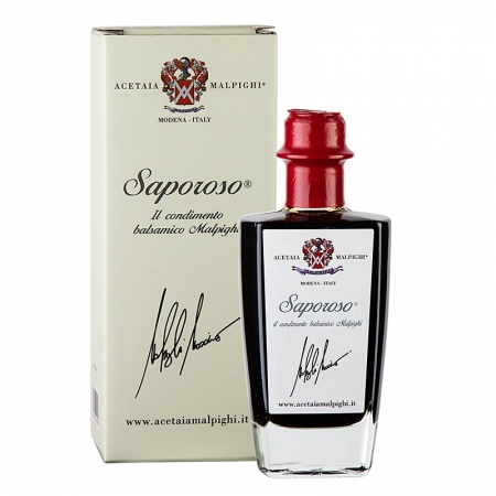 Balsamico Condiment "Saporoso", 7 Jahre, Eichen- & Akazienholzfass, Malpighi, 200 ml
