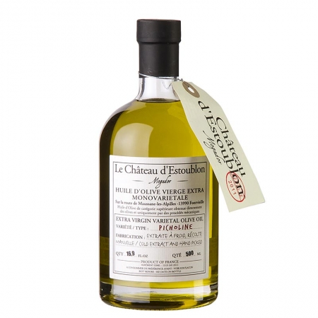 Olivenöl Extra Vierge, aus Picholine Oliven, Chateau d´Estoublon, 500 ml