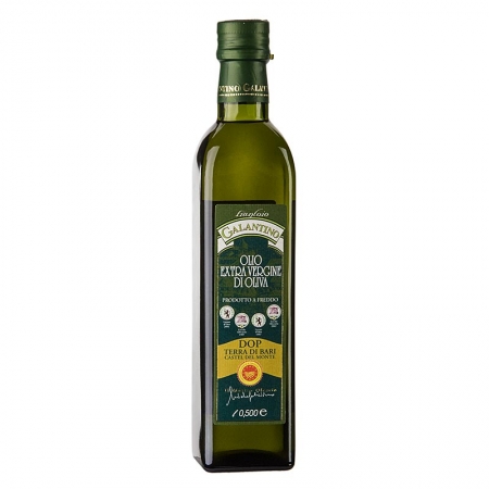 Olivenöl Extra Vergine, "Terra di Bari DOP", kräftig fruchtig, Galantino, 500 ml