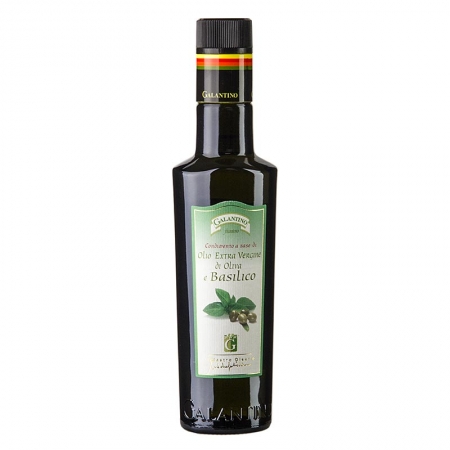 Galantino - Olivenöl Extra Vergine mit Basilikum - Basilicolio, 250 ml
