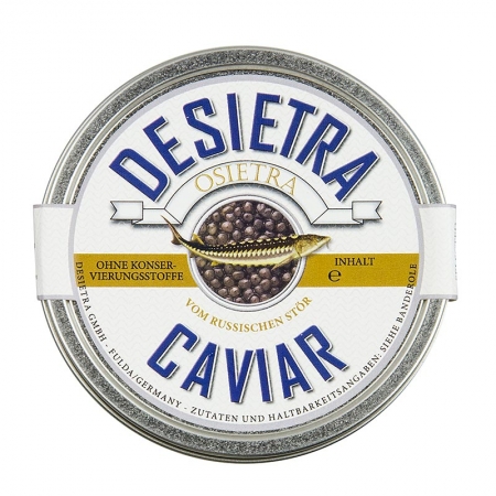 Desietra Osietra Kaviar (gueldenstaedtii), Aquakultur, ohne Konservierungsmittel, 50g