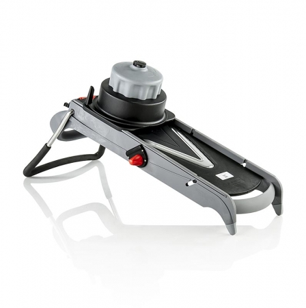 Preview: Mandoline Viper, Edelstahl, Messer glatt & gewellt, Julienne 4+10mm, 1 St