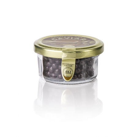 Schokoladen Caviar - Bitterschokoperlen mit Getreidecrackerfüllung, 30g