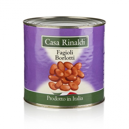 Borlotti Bohnen - Fagioli Borlotti, gegart, 2,5 kg