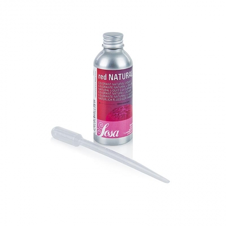 Lebensmittelfarbe, rot, wasserlösliche Flüssigkeit, 100g