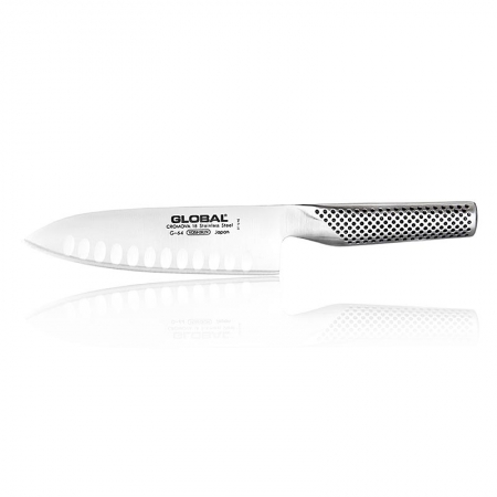 Global G-64 Santoku Messer mit Kulle, 16cm, 1 St
