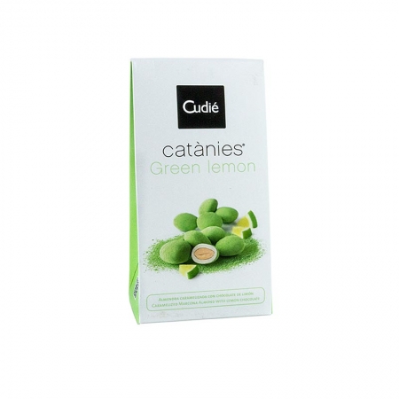 Catanies green lemon, span. Mandeln in Zitronenschokolade, Cudies, 80g