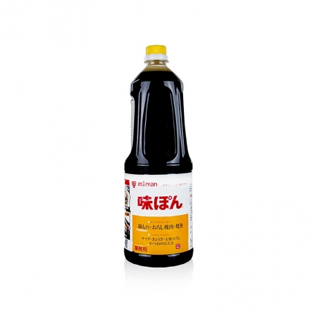 Soja-Sauce - Ponzu Ajipon, mit Zitrusfruchtsaft und Essig, Mizkan, Japan, 1,8 l