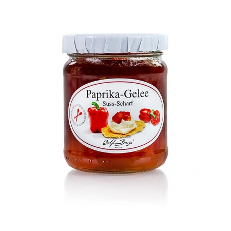 Paprika Gelee, rot, süß-pikant, 225g