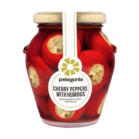 Pelagonia Cherry Peppers - Kirschpaprika gefüllt mit Hummus 280g
