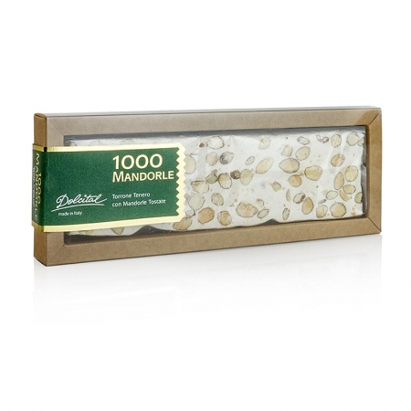 Italienische Torrone - 1000, Mandel, weicher Riegel, 180g