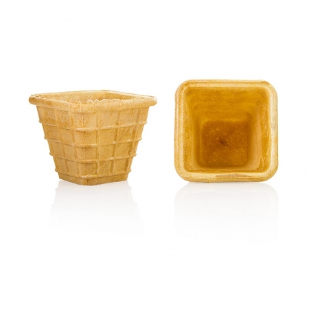 Portions Waffelbecher, 48x48x56mm, 80ml, 600 St