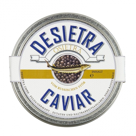 Desietra Osietra Kaviar (Acipenser gueldenstaedtii), Aquakultur Deutschland, 250g