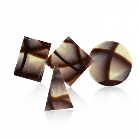 Deko-Aufleger "Jura Mischung", marmoriert, 4 versch. Formen, Mona Lisa, 960g, 340 St