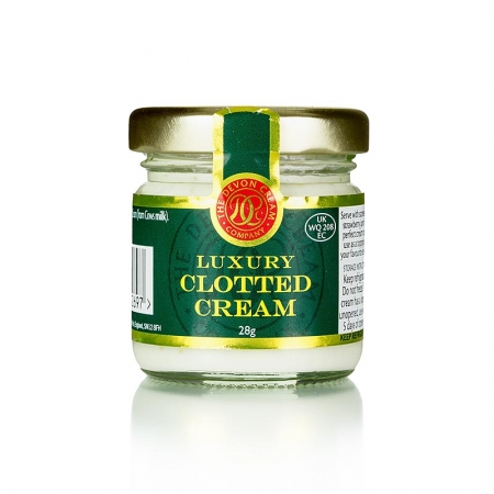 Englische Clotted Cream, feste Rahm-Creme, 56% Fett, 28g
