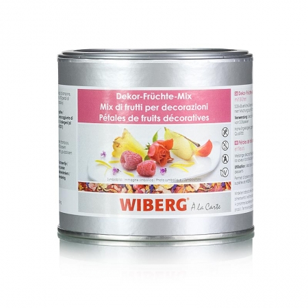 Dekor Früchte Mix, mit Blüten, 50g
