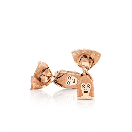 Trüffelpralinen - Dolce d´Alba, weiße Schokolade, ca. 14g, weiß, 1 kg