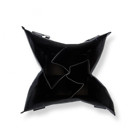 Preview: Greenbag Tragetasche für 4 Flaschen, schwarz, mit BOS FOOD - Logo, 1 St