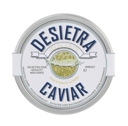 Desietra Selection Kaviar vom Albino-Sterlet, Aquakultur Deutschland, 250g